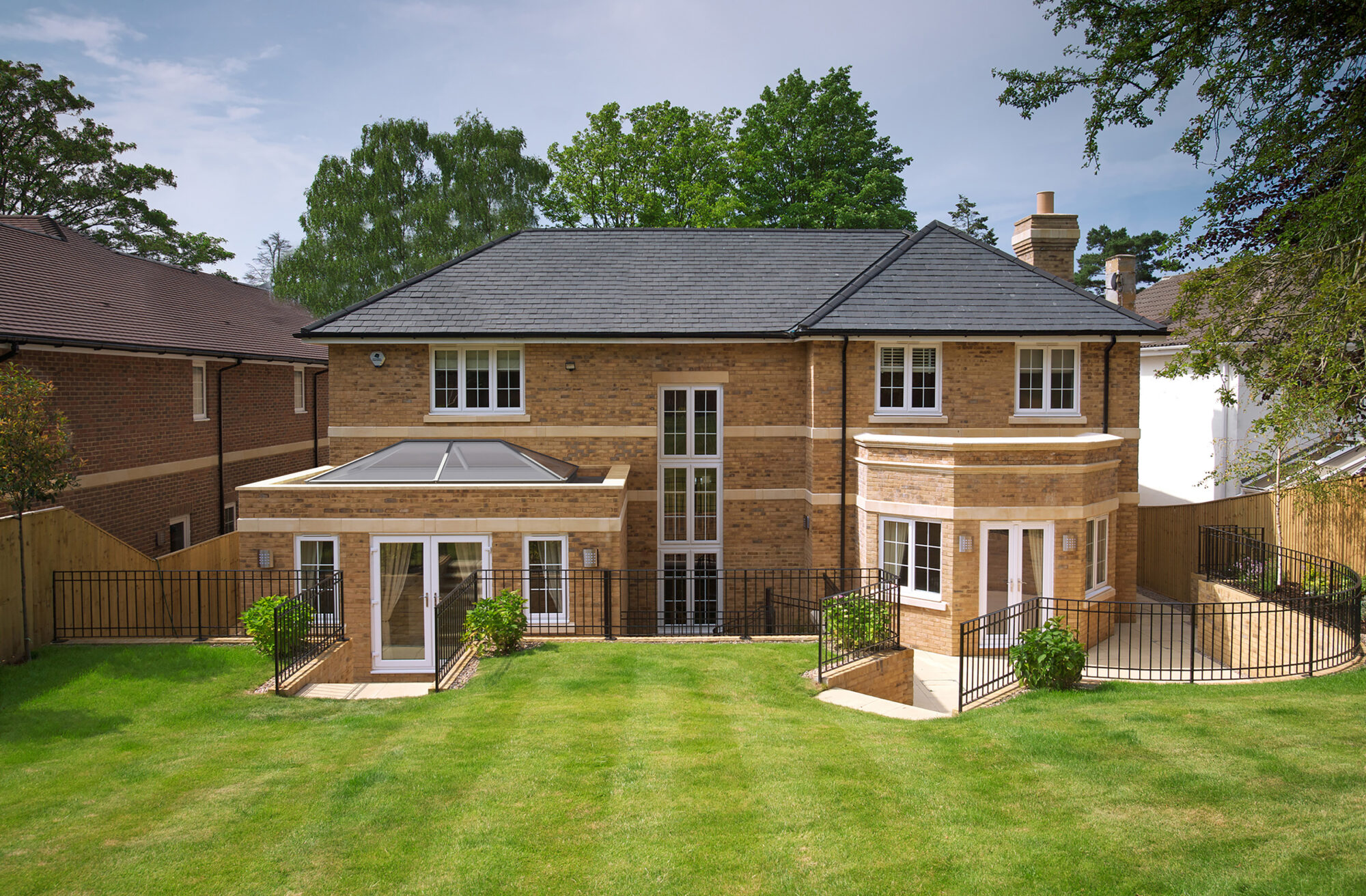 a newly constructed luxury home by a leading new homes building company in England. Houses of this quality sell for around A#2 Million in the Home Counties. Looking for exterior views of Luxury Homes and Buildings... then please see my other images by clicking on the lightbox Link below...A>A
